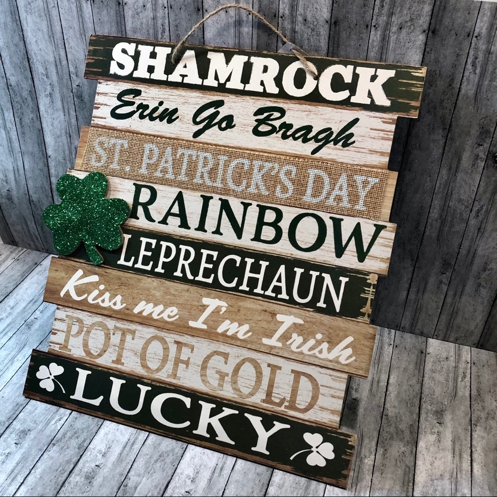 St. Patrick’s Day Sentiment Wall Decor - Picture 3 of 3